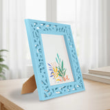 Portarretrato, Diseño Calado, Color Aqua