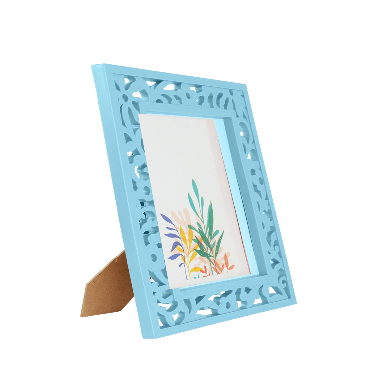 Portarretrato, Diseño Calado, Color Aqua