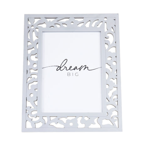 Portarretrato, Diseño Calado, Color Gris