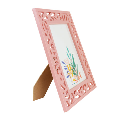 Portarretrato, Diseño Calado, Color Rosa