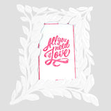 Portarretrato Hojas, Color Blanco