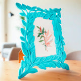 Portarretrato Hojas, Color Menta