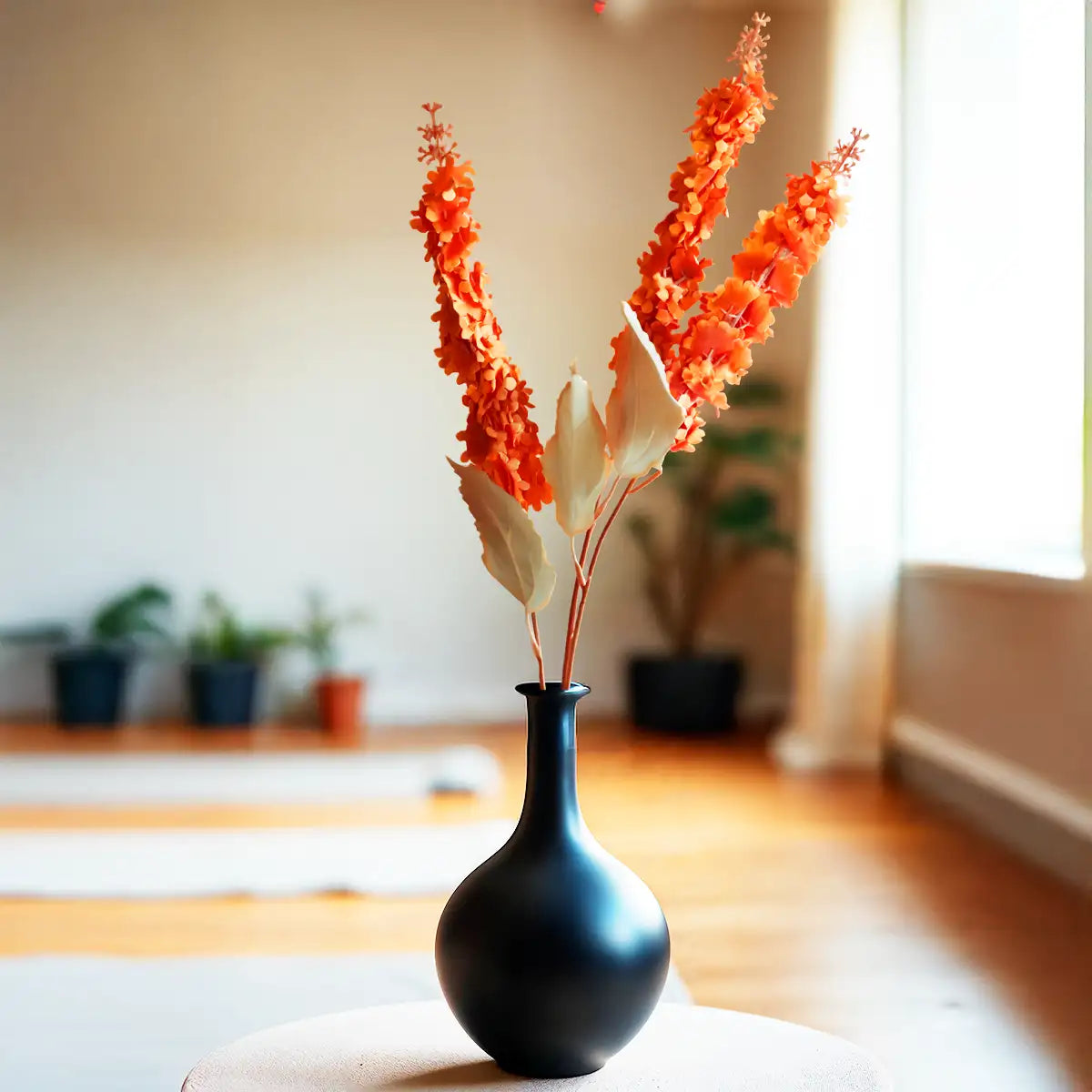 Gardenia, Flor Artificial, Color Naranja