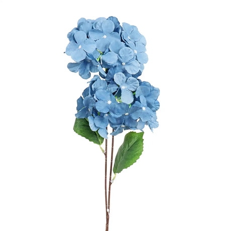 Hortensia, 2 Flores Artificiales, Color Azul