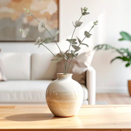 Follaje Artificial, Rama, Color Verde y Gris, 4 pzas