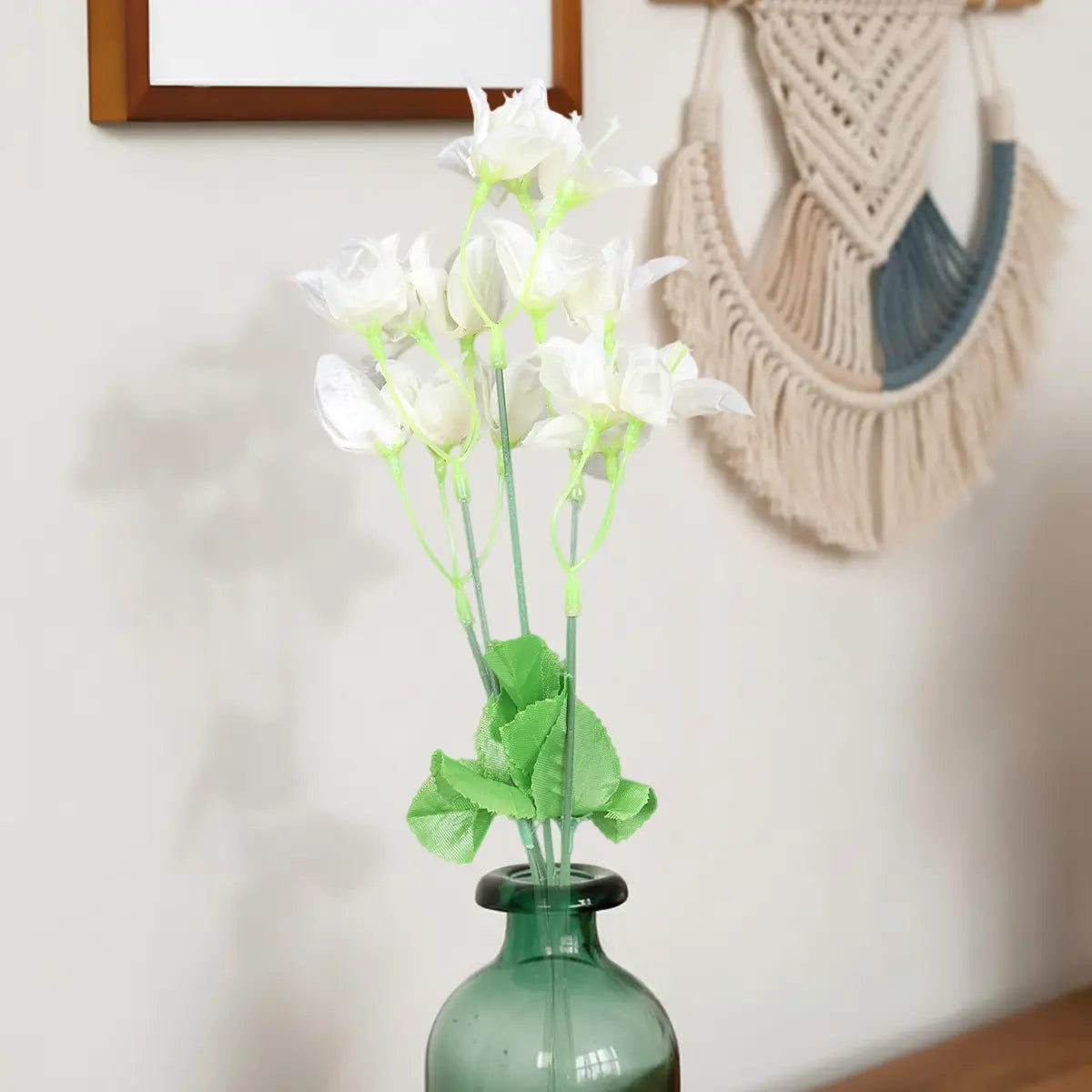 Ramo de Magnolia Artificial, Color Blanco