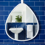 Espejo en Forma de Gota, Color Blanco