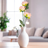 Rosa Artificial, 3 Flores, Color Rosa