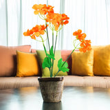 Flor Artificial Naranja