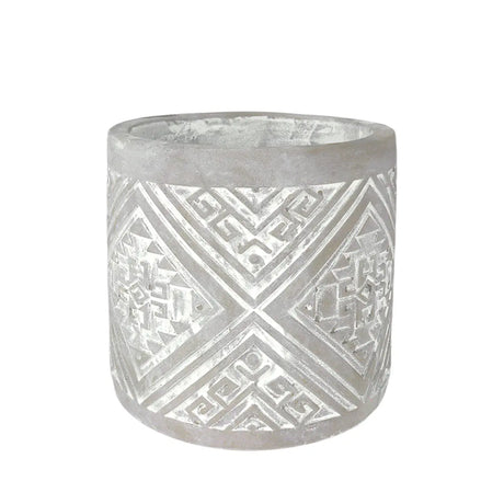 Maceta, Diseño Patrón, Color Gris