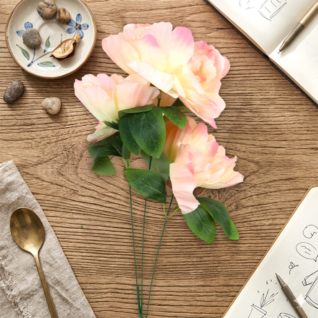 26 03AA FLOR EN RAMO PEONIA COLORESMELO