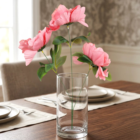 26 03AA FLOR EN RAMO PEONIA COLORESROSA