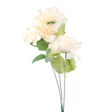 Peonia, 3 Flores Artificiales