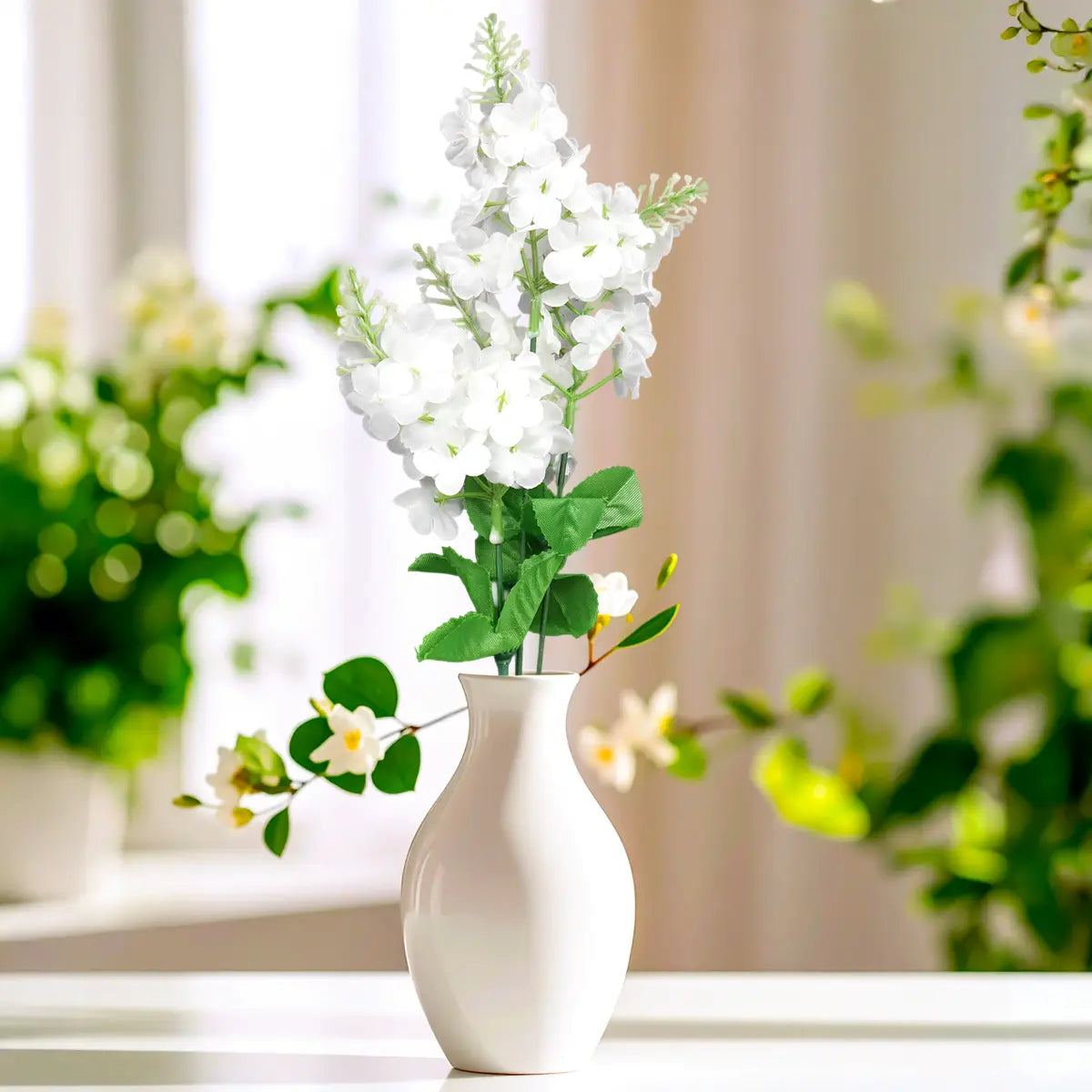 Ramo de Hortensias, Color Blanco