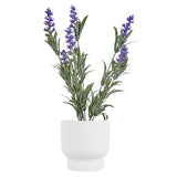 Lavanda Artificial Morada con Maceta