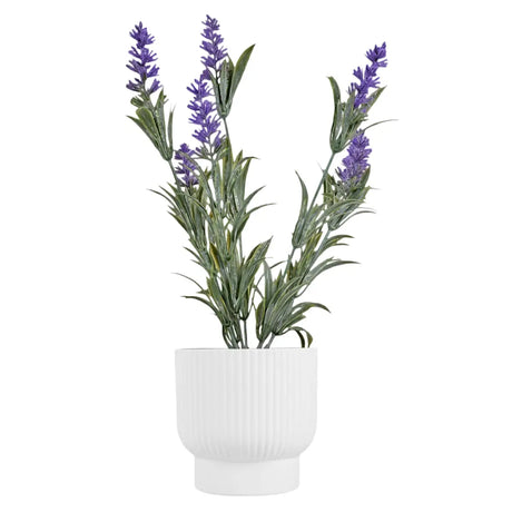 Lavanda Artificial Morada con Maceta