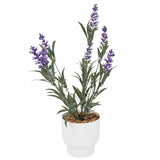 Lavanda Artificial Morada con Maceta