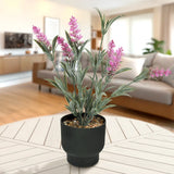 Lavanda Artificial con Maceta, Color Rosa