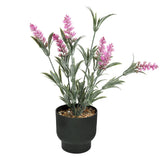 Lavanda Artificial con Maceta, Color Rosa