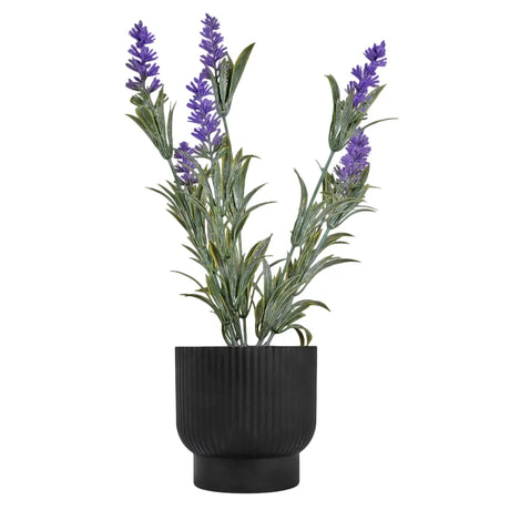 Lavanda Artificial con Maceta, Color Morado