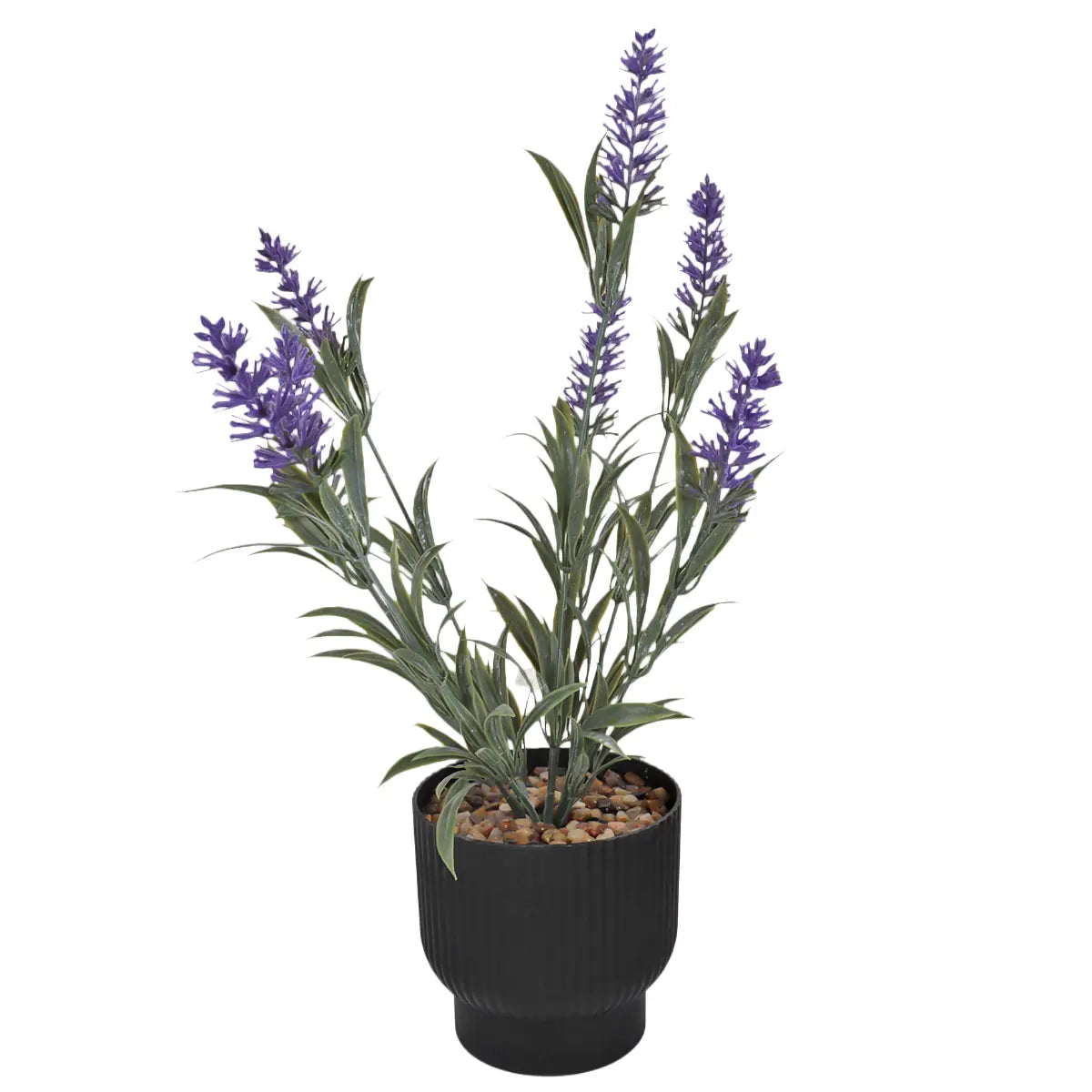 Lavanda Artificial con Maceta, Color Morado