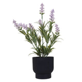 Lavanda Artificial con Maceta, Color Lila