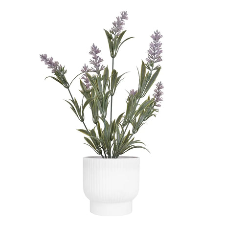 Lavanda Artificial con Maceta
