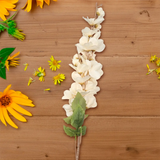 Gardenia, 8 Flores Artificiales, Color Crema