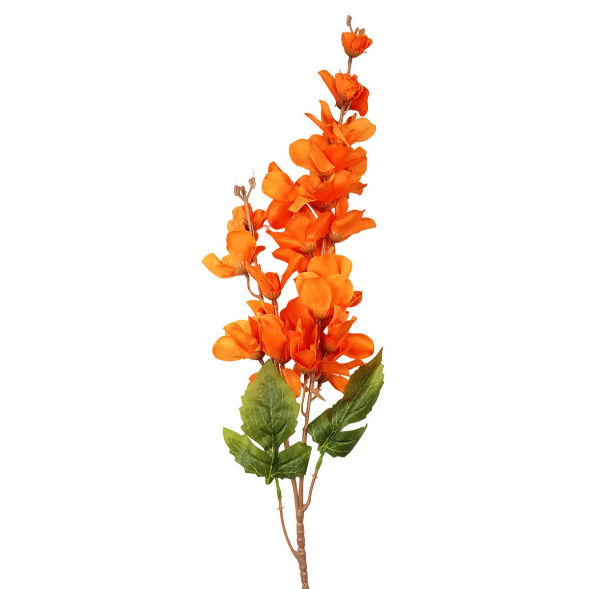 Gardenia, 8 Flores Artificiales, Color Naranja