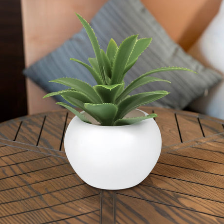 Mini Maceta, Planta Artificial, Sábila