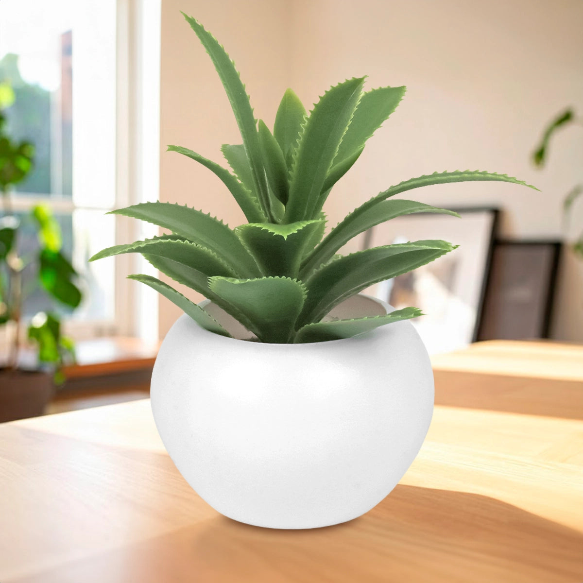 Mini Maceta, Planta Artificial, Sábila