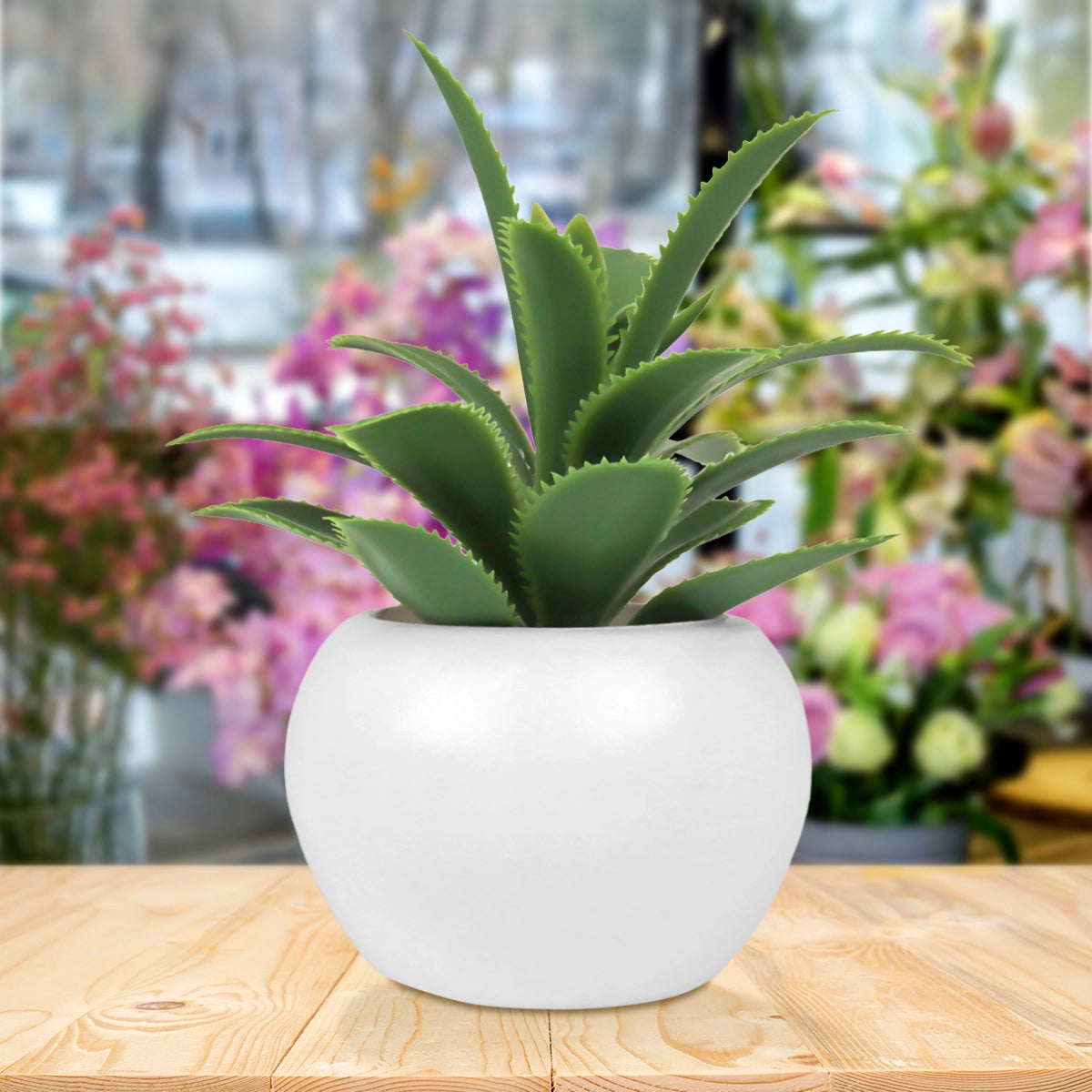 Mini Maceta con Planta Artificial