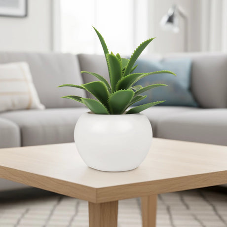 Mini Maceta con Planta Artificial