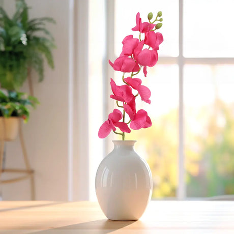 Ramo de Orquídea Artificial, Color Rosa Fuerte