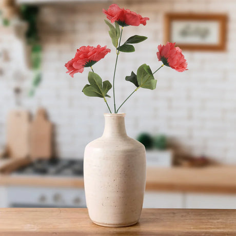 Ramo de Peonias, Color Coral, 3 pzas