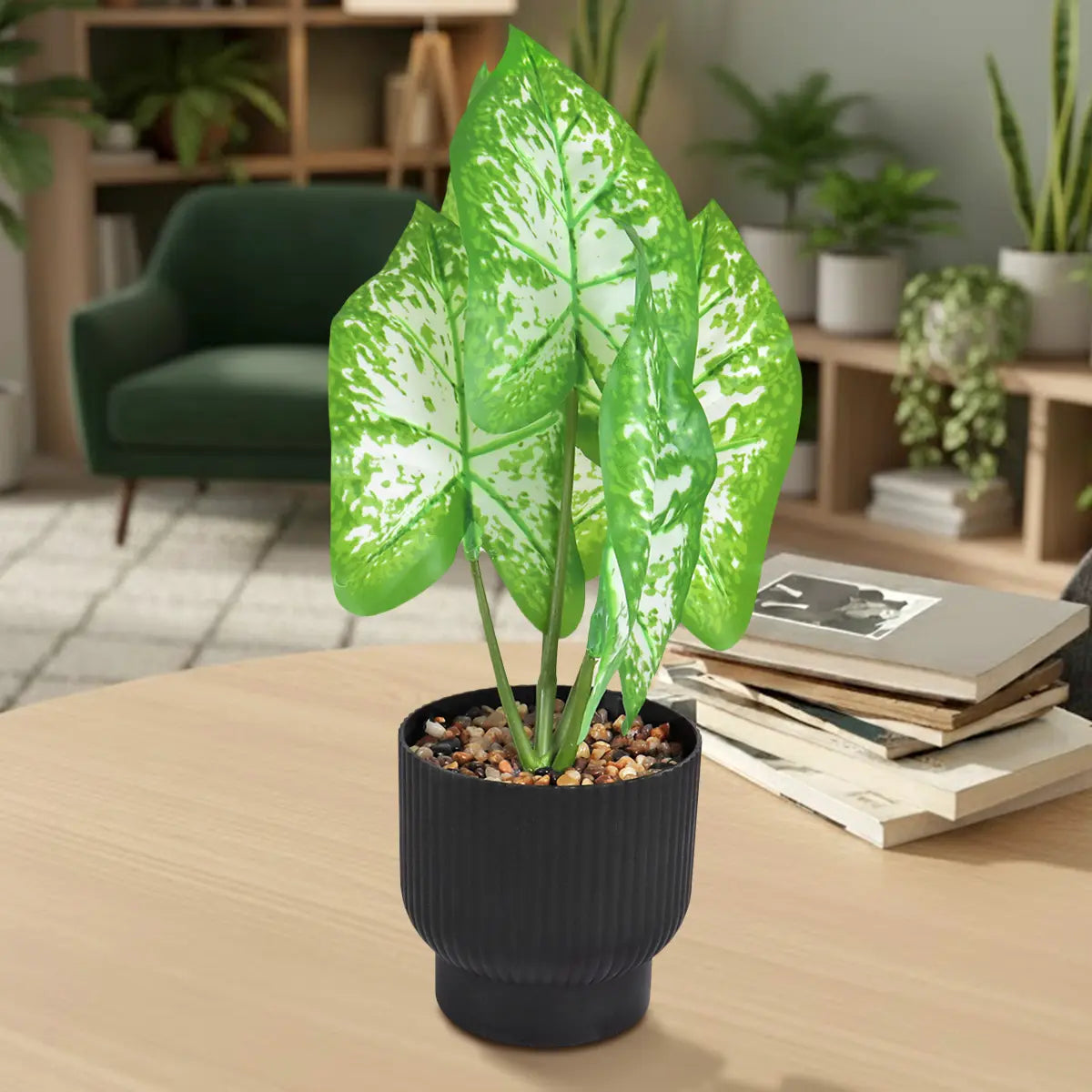 Planta Potus Artificial con Maceta