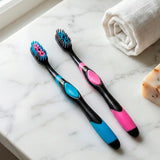 Cepillo Dental, Color Rosa y Azul, 2 pzas