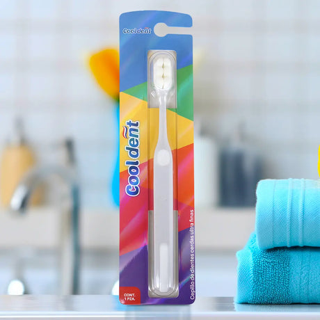 Cepillo Dental, Cerdas Ultra Finas, Color Gris