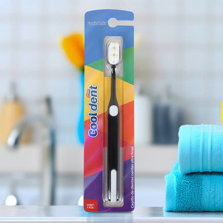 Cepillo Dental, Cerdas Ultra Finas, Color Negro