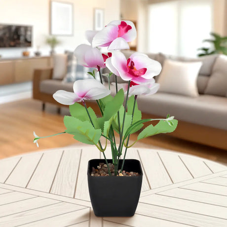 Orquídea Mariposa Artificial con Maceta, Colores
