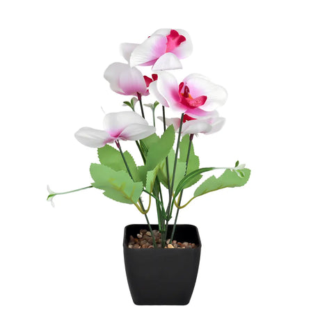 Orquídea Mariposa Artificial con Maceta, Colores