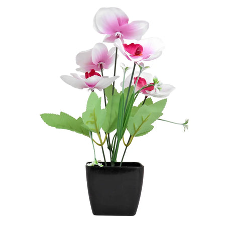 Orquídea Mariposa Artificial con Maceta, Colores