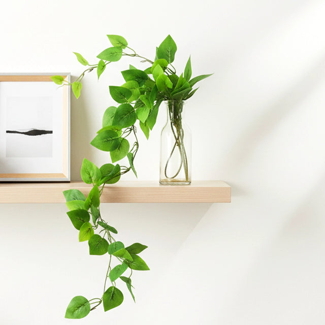 Enredadera de Hojas Artificiales, Color Verde