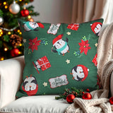 Cojín Cuadrado Navideño, Color Verde