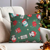 Cojín Cuadrado Navideño, Color Verde