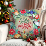 Cojín Cuadrado Navideño "Feliz Navidad"