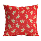 Cojín Cuadrado Navideño, Color Rojo