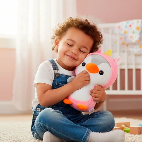 Peluche, Pingüino, Color Rosa