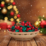 Popurrí Navideño, Color Verde y Rojo