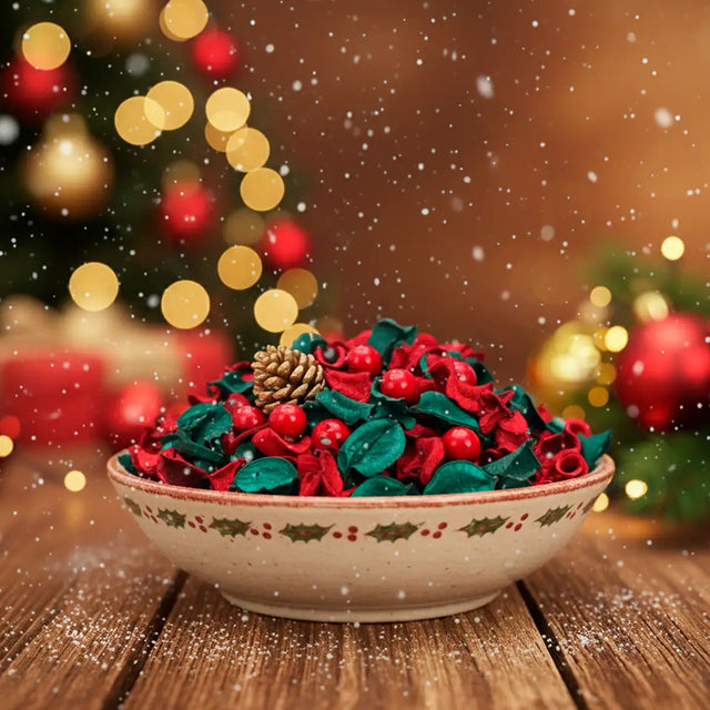 Popurrí Navideño, Color Verde y Rojo